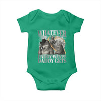 Funny Alpha Wolf Meme Baby Onesie Whatever Daddy Wants Daddy Gets Cringe Humor - Wonder Print Shop