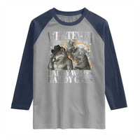 Funny Alpha Wolf Meme Raglan Shirt Whatever Daddy Wants Daddy Gets Cringe Humor - Wonder Print Shop