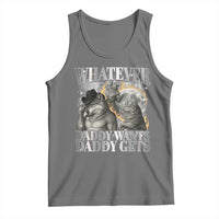 Funny Alpha Wolf Meme Tank Top Whatever Daddy Wants Daddy Gets Cringe Humor - Wonder Print Shop