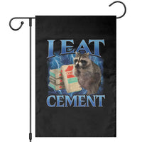 I Eat Cement Garden Flag Cursed Raccoon Funny Oddly Dank Meme Gen Z - Wonder Print Shop