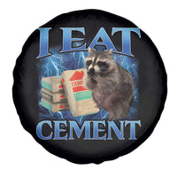 I Eat Cement Spare Tire Cover Cursed Raccoon Funny Oddly Dank Meme Gen Z - Wonder Print Shop