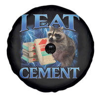I Eat Cement Spare Tire Cover Cursed Raccoon Funny Oddly Dank Meme Gen Z - Wonder Print Shop