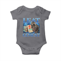 I Eat Cement Baby Onesie Cursed Raccoon Funny Oddly Dank Meme Gen Z - Wonder Print Shop