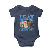 I Eat Cement Baby Onesie Cursed Raccoon Funny Oddly Dank Meme Gen Z - Wonder Print Shop