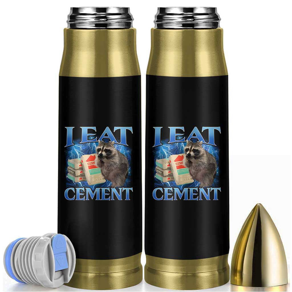I Eat Cement Bullet Tumbler Cursed Raccoon Funny Oddly Dank Meme Gen Z - Wonder Print Shop