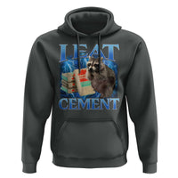 I Eat Cement Hoodie Cursed Raccoon Funny Oddly Dank Meme Gen Z - Wonder Print Shop