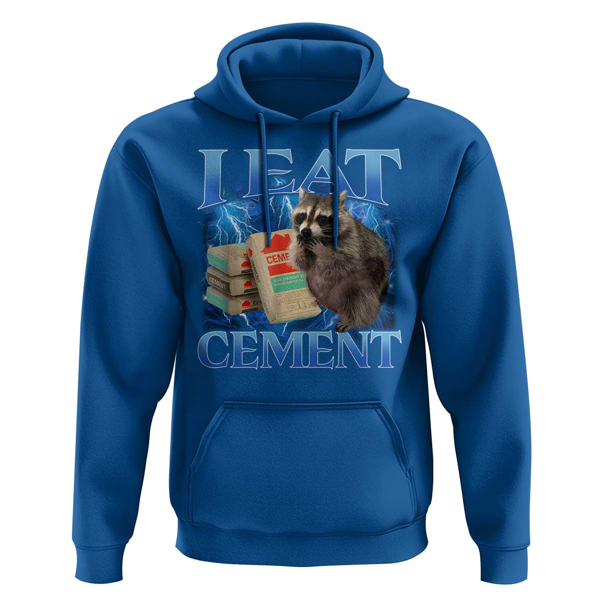 I Eat Cement Hoodie Cursed Raccoon Funny Oddly Dank Meme Gen Z - Wonder Print Shop