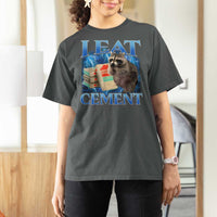 I Eat Cement T Shirt For Women Cursed Raccoon Funny Oddly Dank Meme Gen Z - Wonder Print Shop