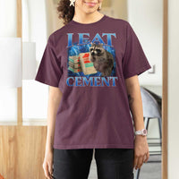 I Eat Cement T Shirt For Women Cursed Raccoon Funny Oddly Dank Meme Gen Z - Wonder Print Shop