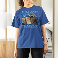 I Eat Cement T Shirt For Women Cursed Raccoon Funny Oddly Dank Meme Gen Z - Wonder Print Shop
