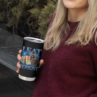 I Eat Cement Tumbler Cup Cursed Raccoon Funny Oddly Dank Meme Gen Z - Wonder Print Shop