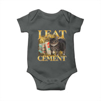 I Eat Cement Cat Meme Baby Onesie Funny Internet Memes Bootleg Cursed Cat Lovers - Wonder Print Shop