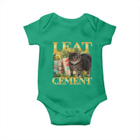 I Eat Cement Cat Meme Baby Onesie Funny Internet Memes Bootleg Cursed Cat Lovers - Wonder Print Shop