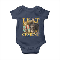 I Eat Cement Cat Meme Baby Onesie Funny Internet Memes Bootleg Cursed Cat Lovers - Wonder Print Shop