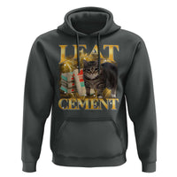 I Eat Cement Cat Meme Hoodie Funny Internet Memes Bootleg Cursed Cat Lovers - Wonder Print Shop