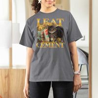 I Eat Cement Cat Meme T Shirt For Women Funny Internet Memes Bootleg Cursed Cat Lovers - Wonder Print Shop