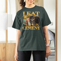 I Eat Cement Cat Meme T Shirt For Women Funny Internet Memes Bootleg Cursed Cat Lovers - Wonder Print Shop