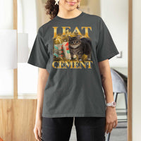 I Eat Cement Cat Meme T Shirt For Women Funny Internet Memes Bootleg Cursed Cat Lovers - Wonder Print Shop
