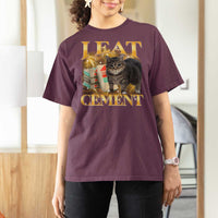 I Eat Cement Cat Meme T Shirt For Women Funny Internet Memes Bootleg Cursed Cat Lovers - Wonder Print Shop
