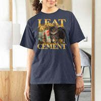 I Eat Cement Cat Meme T Shirt For Women Funny Internet Memes Bootleg Cursed Cat Lovers - Wonder Print Shop