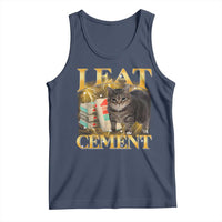 I Eat Cement Cat Meme Tank Top Funny Internet Memes Bootleg Cursed Cat Lovers - Wonder Print Shop