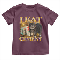 I Eat Cement Cat Meme Toddler T Shirt Funny Internet Memes Bootleg Cursed Cat Lovers - Wonder Print Shop