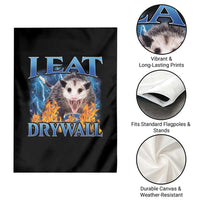 Possum Meme Garden Flag I Eat Drywall Opossum Funny Weird Cursed Internet Memes - Wonder Print Shop