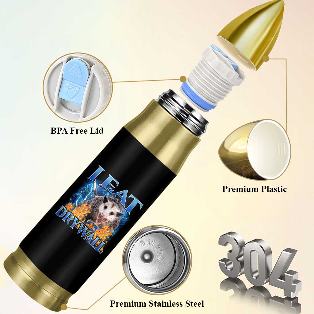 Possum Meme Bullet Tumbler I Eat Drywall Opossum Funny Weird Cursed Internet Memes - Wonder Print Shop