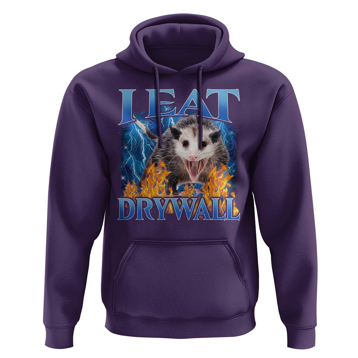 Possum Meme Hoodie I Eat Drywall Opossum Funny Weird Cursed Internet Memes - Wonder Print Shop
