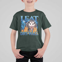 Possum Meme T Shirt For Kid I Eat Drywall Opossum Funny Weird Cursed Internet Memes - Wonder Print Shop
