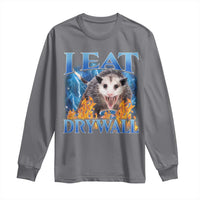 Possum Meme Long Sleeve Shirt I Eat Drywall Opossum Funny Weird Cursed Internet Memes - Wonder Print Shop
