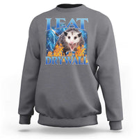 Possum Meme Sweatshirt I Eat Drywall Opossum Funny Weird Cursed Internet Memes - Wonder Print Shop