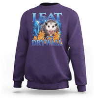 Possum Meme Sweatshirt I Eat Drywall Opossum Funny Weird Cursed Internet Memes - Wonder Print Shop