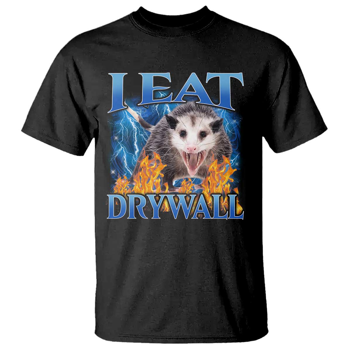 Possum Meme T Shirt I Eat Drywall Opossum Funny Weird Cursed Internet Memes - Wonder Print Shop