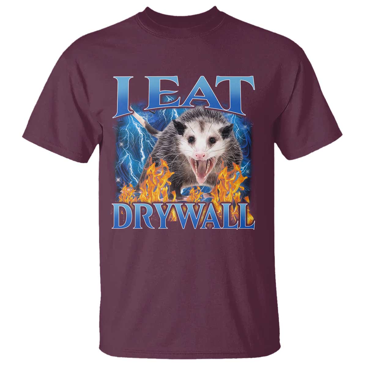 Possum Meme T Shirt I Eat Drywall Opossum Funny Weird Cursed Internet Memes - Wonder Print Shop