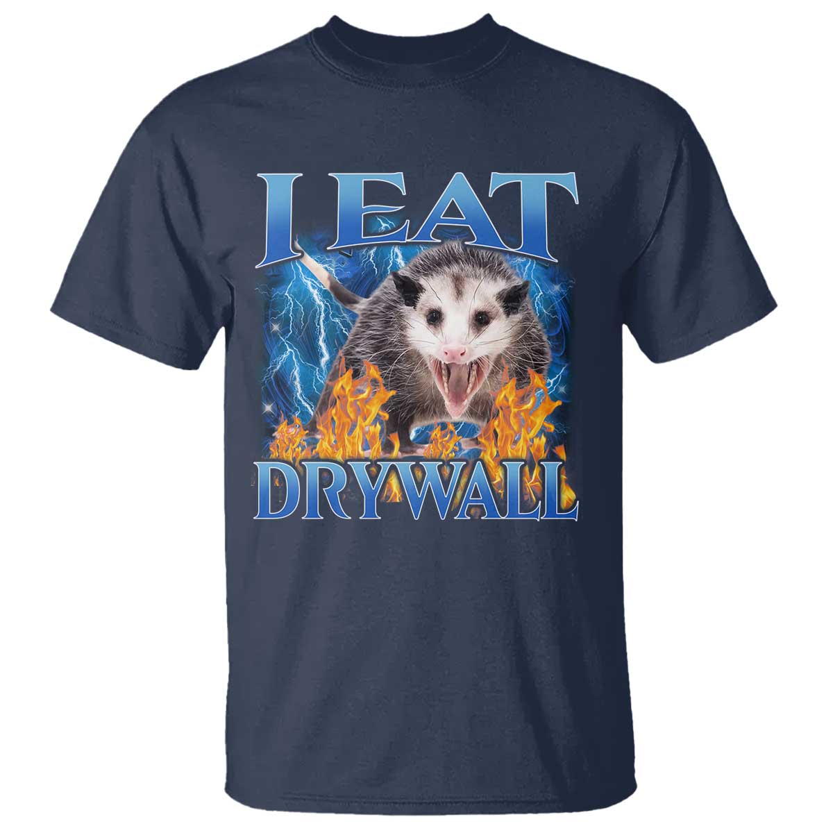 Possum Meme T Shirt I Eat Drywall Opossum Funny Weird Cursed Internet Memes - Wonder Print Shop