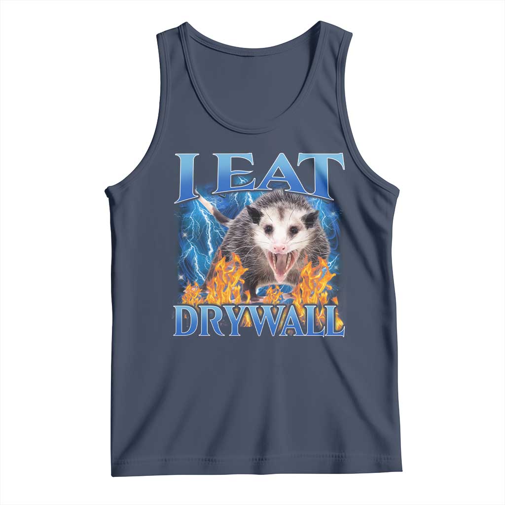 Possum Meme Tank Top I Eat Drywall Opossum Funny Weird Cursed Internet Memes - Wonder Print Shop