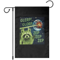 Funny Alien Raccoon Meme Garden Flag Glerp Glorp Brainrot Stupid Gift - Wonder Print Shop