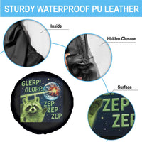 Funny Alien Raccoon Meme Spare Tire Cover Glerp Glorp Brainrot Stupid Gift - Wonder Print Shop