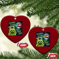 Funny Alien Raccoon Meme Ceramic Ornament Glerp Glorp Brainrot Stupid Gift - Wonder Print Shop
