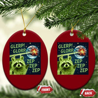 Funny Alien Raccoon Meme Ceramic Ornament Glerp Glorp Brainrot Stupid Gift - Wonder Print Shop