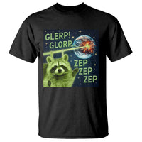 Funny Alien Raccoon Meme T Shirt Glerp Glorp Brainrot Stupid Gift - Wonder Print Shop