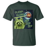 Funny Alien Raccoon Meme T Shirt Glerp Glorp Brainrot Stupid Gift - Wonder Print Shop