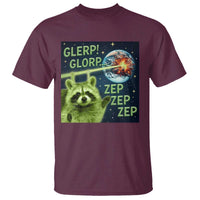 Funny Alien Raccoon Meme T Shirt Glerp Glorp Brainrot Stupid Gift - Wonder Print Shop