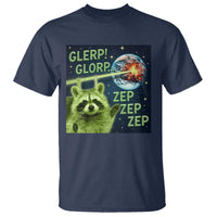 Funny Alien Raccoon Meme T Shirt Glerp Glorp Brainrot Stupid Gift - Wonder Print Shop