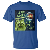 Funny Alien Raccoon Meme T Shirt Glerp Glorp Brainrot Stupid Gift - Wonder Print Shop