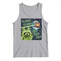 Funny Alien Raccoon Meme Tank Top Glerp Glorp Brainrot Stupid Gift - Wonder Print Shop