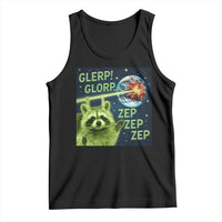 Funny Alien Raccoon Meme Tank Top Glerp Glorp Brainrot Stupid Gift - Wonder Print Shop