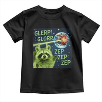 Funny Alien Raccoon Meme Toddler T Shirt Glerp Glorp Brainrot Stupid Gift - Wonder Print Shop