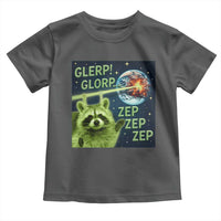 Funny Alien Raccoon Meme Toddler T Shirt Glerp Glorp Brainrot Stupid Gift - Wonder Print Shop